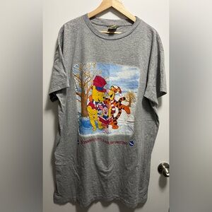 Vintage Winnie The Pooh Christmas T Shirt sleep shirt One Size Fits Most